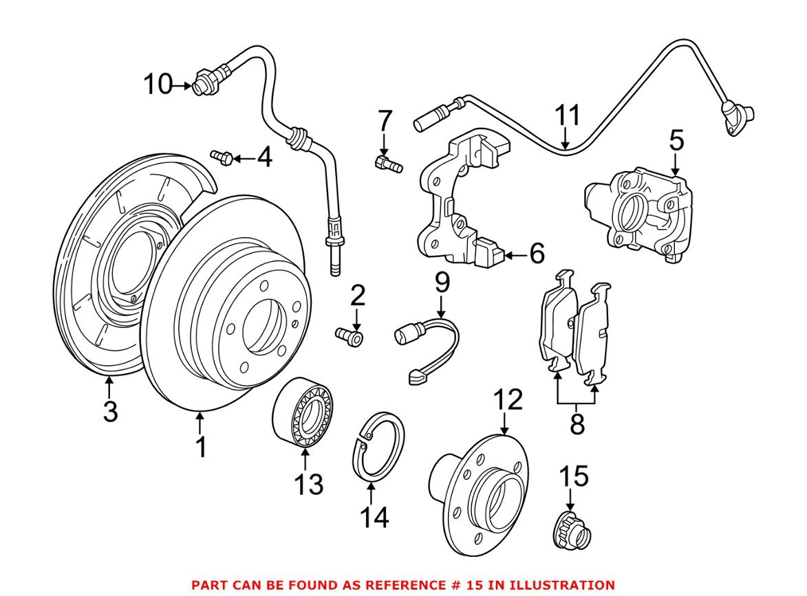 BMW Axle Nut (M24x1.5) 33411132565